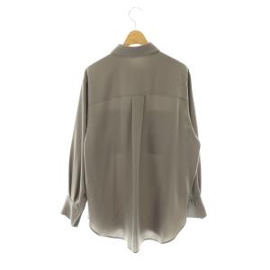 自由区 24SS ハイツイストシャツ ブラウス 長袖 9 グレー /HK OS