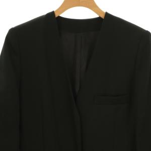 BEAUTY&YOUTH UNITED ARROWS ギャバジン Vネック オールインワン S ブラック /DF OS SH