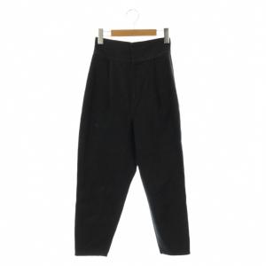タックテーパードデニムパンツ ×setsuko sagittaire ジーンズ S2 黒 ブラック /AT
