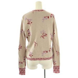 Mame Kurogouchi Floral Jacquard Knitted Top ニット セーター プルオーバー 2 スモークピンク