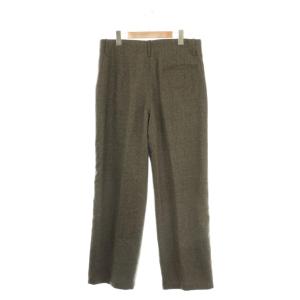EDIFICE 24AW WOOL NOUVEAU PANTALONチェック柄ウールパンツ ストレート スラックス L