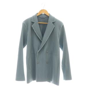 TAILORED PLEATS 1ジャケット プリーツ ブルー