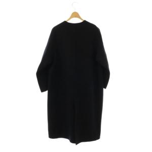 Drawer ウールビーバーケヌキノーカラーコート 34 濃紺