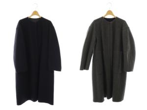 リバーシブルコート 34 ネイビー グレー