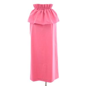 Adam et Rope' 24SS マルチWAYフリルタックスカート ロング 36 ピンク /HK OS