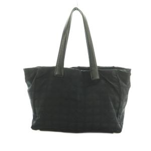 ニュートラベルライン トートバッグ 総柄 9番台 黒 ブラック /MI OS OH