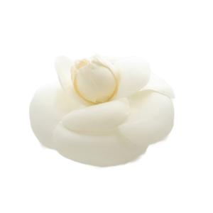CHANEL カメリアコサージュ ブローチ ホワイト