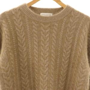 MACKINTOSH LONDON ラクーン ケーブル編みニット セーター 長袖 38 茶 ブラウン /AT OS