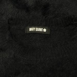 MARY QUANT フェザーヤーンデイジープルオーバー ニット セーター 長袖 F ブラック /MY OS