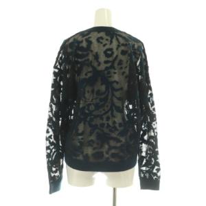 Ameri VINTAGE DEVORER FLOWER SHEER セットアップ上下 ニット セーター 長袖 ロングスカート F