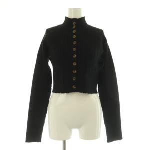 2WAY MINI CABLE KNIT CARDIGAN カーディガン ハイネック ニット ショート丈