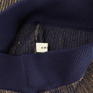 Ameri VINTAGE SCALLOP LACE KNIT SKIRT ニットスカート ロング スカラップレース S ネイビー