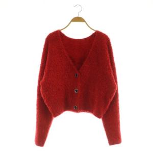 23AW I GLITTER SHORT KNIT CARDIGAN カーディガン ラメ シャギー F