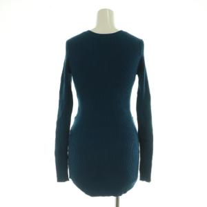 Ameri VINTAGE SNAP BUTTON POCKET KNIT セットアップ上下 ニット リブ カーディガン パンツ ブルー