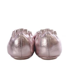 TORY BURCH バレエシューズ パンプス フラット レザー 6M ピンク /YO1