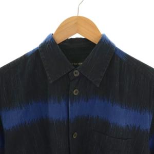 ISSEY MIYAKE MEN ME93FJ012 半袖シャツ 2 ブルー ブラック /ES OS