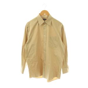 ロゴ刺繍長袖シャツ L ベージュ /DO OS