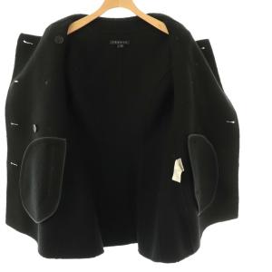 Theory ショートコート ダブル P ブラック /DO OS