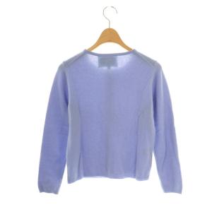 TOCCA ビジュー釦カシミヤクルーニットカーディガン XS ブルー /DF OS