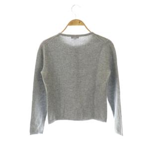 TOCCA ビジュー釦カシミヤクルーニットカーディガン XS グレー /DF OS