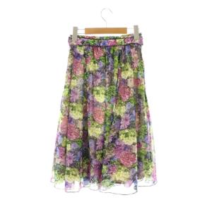 TOCCA Nicolai Bergmann フラワーミディスカート フレアスカート ひざ丈 0 マルチカラー /DF