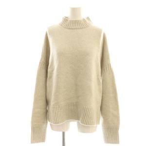 ハイネックニット セーター プルオーバー ウール 9 グレージュ /CX OS