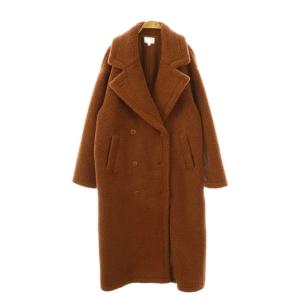 24AW テディボア2WAYロングコート M ブラウン /DO OS