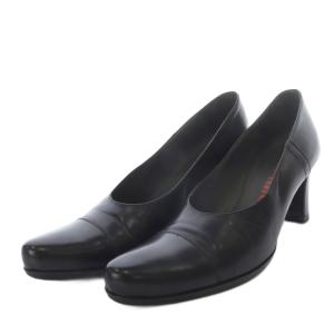 miumiu パンプス ハイヒール レザー 35.5 ブラック /YO2