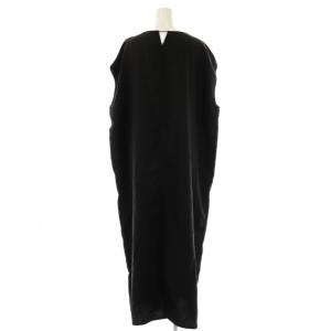 Framework 25SS フィブリルポプリンサックドレス ワンピース ロング 36 ブラック /DF OS
