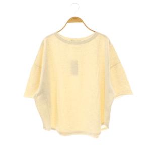 25SS ミニ裏毛ハーフスリーブラウンドTee カットソー 五分袖 F グレー /AT OS