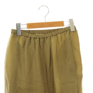 Framework 25SS SMOKY CUPRA TUCK SKIRT ロングスカート マキシ丈 36 カーキ /DF