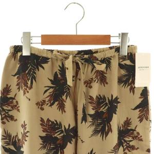 Framework 25SS ボタニカルプリントイージーパンツ ワイドパンツ 36 ベージュ /DF OS