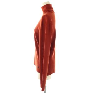 FOXEY Grace Turtle タートルニット カットソー ウール 42 オレンジブラウン 39116