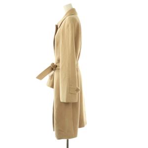 BURBERRY LONDON アンゴラウール混コート ステンカラーコート アウター 40 ベージュ /DF OS