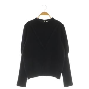 ニット セーター 長袖 ボトルネック パフスリーブ ブラック 623530 /MY OS
