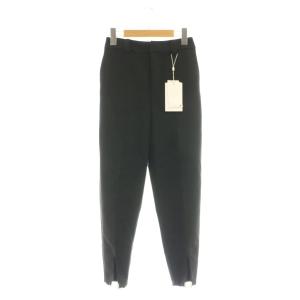 COMFY SLIM TAPERED PANTS スリムテーパードパンツ フェイクスエード S ブラック