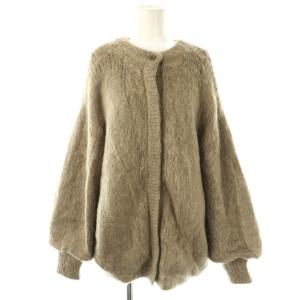 2WAY MOHAIR SHAGGY KNIT ニット セーター F 茶 ブラウン /AT OS