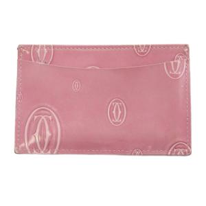 Cartier ハッピーバースデー カードケース ピンク /SR OH