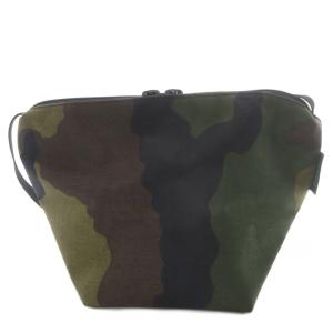 Hervé Chapelier 2885W カモフラージュ コーデュラナイロン舟型ショルダーS・迷彩 カーキ /YO21