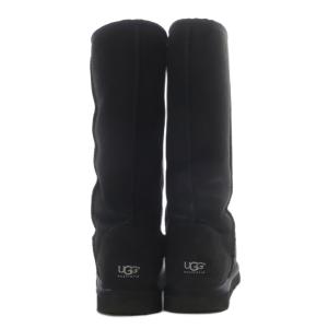 UGG australia クラシックトール CLASSIC TALL ムートンブーツ ミドル スエード US7 ブラック 5815