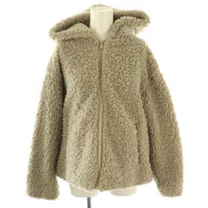 IPAMA ボアブルゾン フェイクファー 01 グレージュ