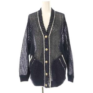 チルデンニットカーディガン長袖 F ネイビー /HK OS