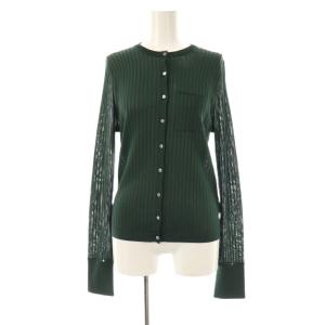 アセテートリブカーディガン F ダークグリーン /CX OS