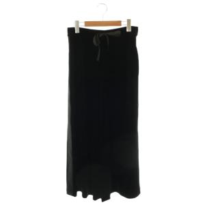 40718 ベロアワイドパンツ ワイドパンツ イージー 38 ブラック /DF OS