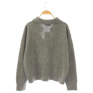 LACOSTE ×スナイデル 24AW スキッパーニットプルオーバー 36 グレー