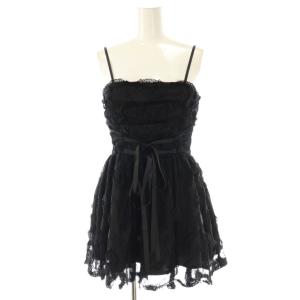 スナイデル 25AW チュールペプラムキャミソール F ブラック /ES OS