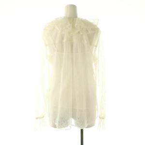 Grace Class レースフリルブラウス 38 アイボリー /DO OS