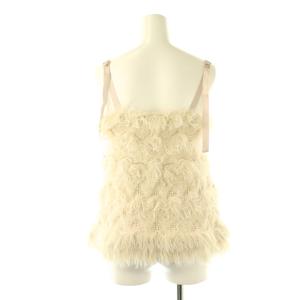 Lily Brown LilyBrown 23AW ミックスフリンジニットキャミトップス F アイボリー /DO OS