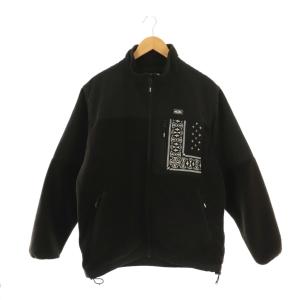 BANDANA FLEECE JACKET M ブラック ホワイト