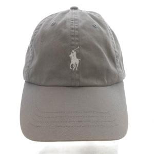 帽子 野球帽 キャップ ホースロゴ刺繍 59cm グレー /YO32 AD